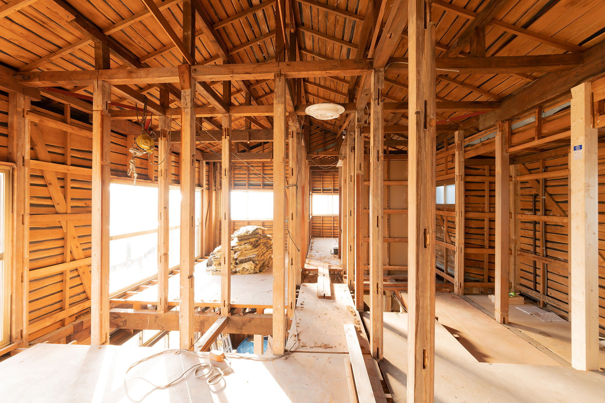 戸建て住宅　スケルトンリフォーム　2階部分　